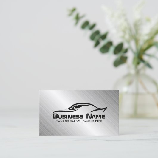 自動修車の復クール車形鋼 名刺 (スタンド正面)