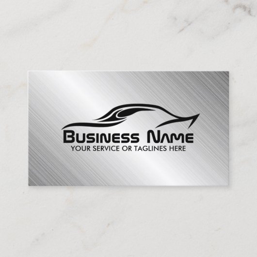 自動修車の復クール車形鋼 名刺 (正面)