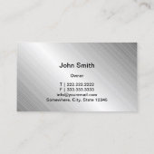 自動修車の復プロフェッショナル金属車 名刺 (裏面)