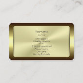 自動取引カー – シルバースポーツカーの金ゴールド効果 名刺 (裏面)