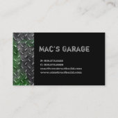 自動名刺の建設請負業者の金属2 名刺 (裏面)