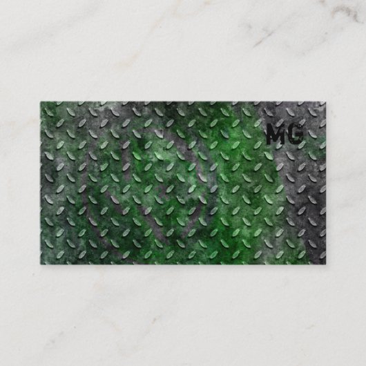 自動名刺の建設請負業者の金属2 名刺 (正面)