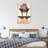 自動姿付水時計 キャンバスプリント (インサイチュ (寝室))