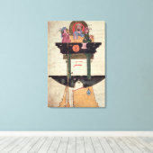 自動姿付水時計 キャンバスプリント (インサイチュ (ウッドフロア))