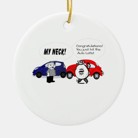 自動宝くじのオーナメント セラミックオーナメント (正面)