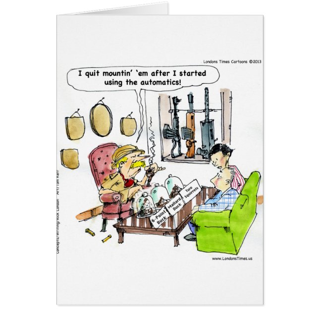 自動小銃で狩猟 Funny Gifts & Tees (正面)