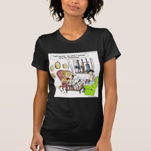 自動小銃で狩猟 Funny Gifts & Tees Tシャツ (正面)