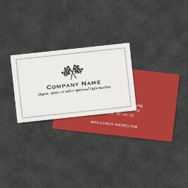 自動市松模様にフラグ車の 名刺