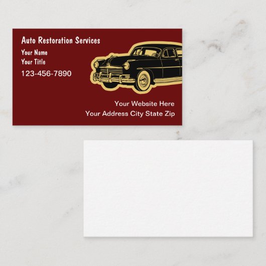 自動復帰の名刺 名刺 (正面/裏面)