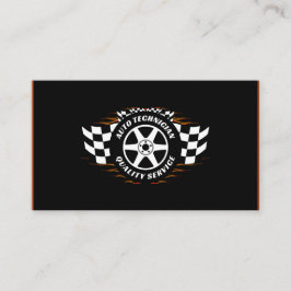 自動技術者の車の整備士修理工場サービス 名刺