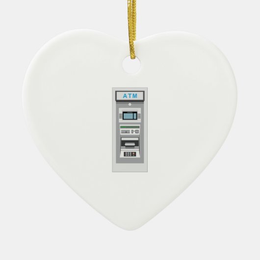 自動支払機 セラミックオーナメント (正面)