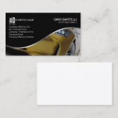 自動整備士イエローカー車の 名刺 (正面/裏面)