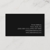 自動整備士サービス白黒カード 名刺 (裏面)