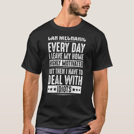 自動整備士ディールの車の整備士 Tシャツ (正面)