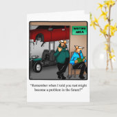 自動整備士ユーモアあいさつカード カード (黄色い花)