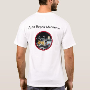 自動整備士ロゴの作業シャツ Tシャツ