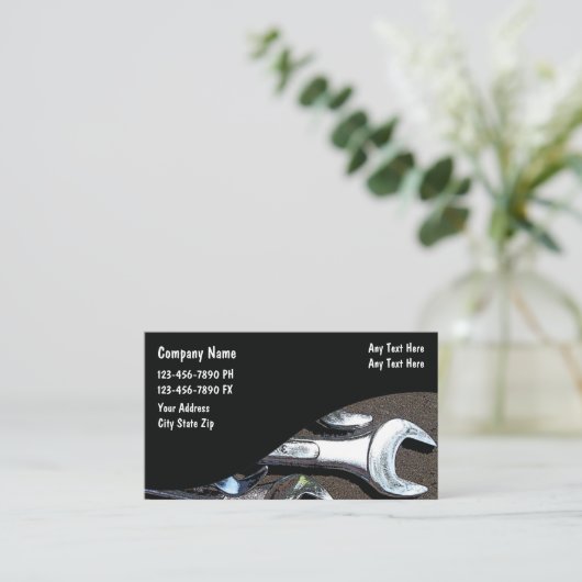 自動整備士名刺 名刺 (スタンド正面)