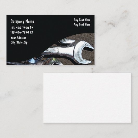 自動整備士名刺 名刺 (正面/裏面)