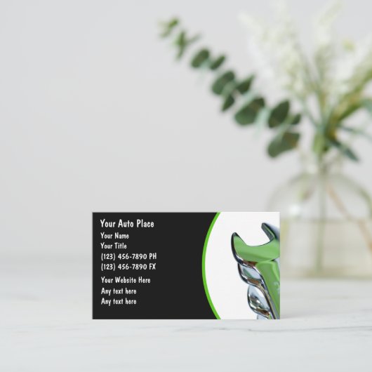 自動整備士名刺 名刺 (スタンド正面)