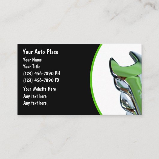 自動整備士名刺 名刺 (正面)