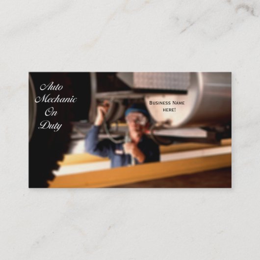 自動整備士名刺 名刺 (正面)