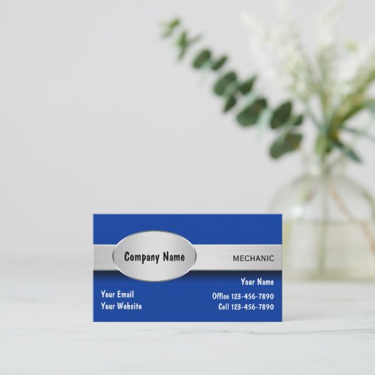 自動整備士名刺 名刺 (スタンド正面)