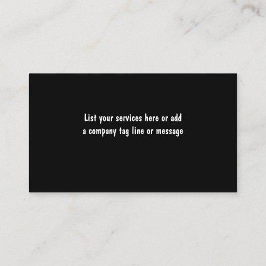 自動整備士名刺 名刺 (裏面)