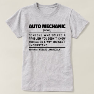 自動整備士名詞定義リペアマンママクール Tシャツ