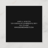 自動整備士車の修復サービスツール スクエア名刺 (裏面)