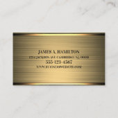 自動整備士車の修理サービスメタル 名刺 (裏面)