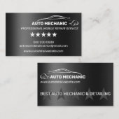 自動整備士車の修理サービスメタル 名刺 (正面/裏面)