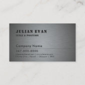 自動整備士車の修理サービスメタル 名刺 (裏面)