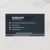 自動整備士車サービス自動店舗ベクトルモダン 名刺 (裏面)