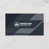 自動整備士車サービス自動店舗ベクトルモダン 名刺 (正面)