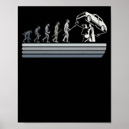 自動整備士進化おもしろいメカトロニクス車を修正 ポスター