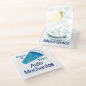 自動整備士 ガラスコースター (アングル)