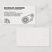 自動整備士 |プーリと手のひら 名刺 (正面/裏面)