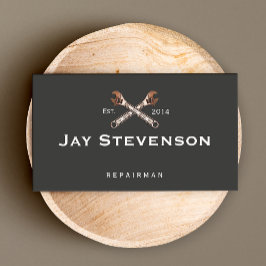 自動整備士/ホーム修復レンチ 名刺