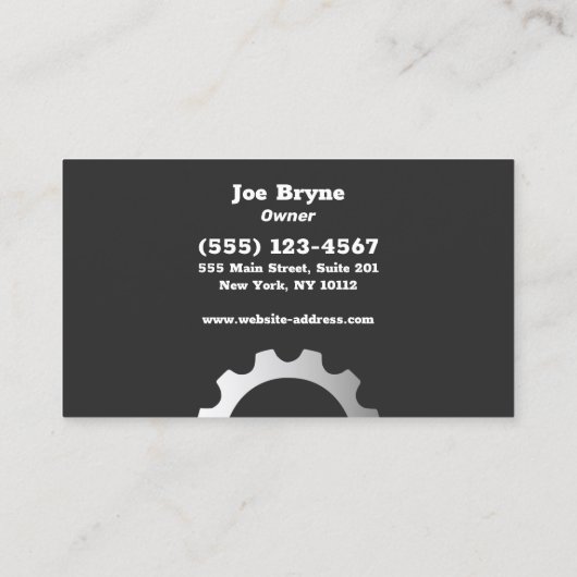 自動整備士 名刺 (裏面)