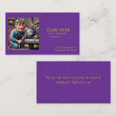 "自動整備士" 名刺 (正面/裏面)