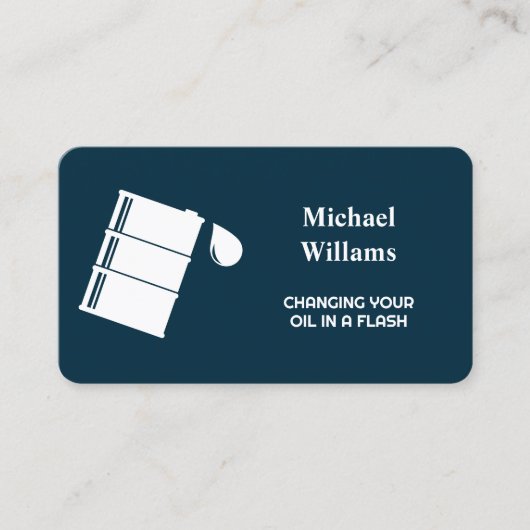 自動油変更 名刺 (正面)