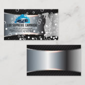 自動洗浄ロゴのクリーニング | シャボン玉名刺 名刺 (正面/裏面)