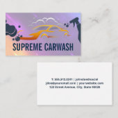 自動洗浄ロゴ | スプレーボトル 名刺 (正面/裏面)