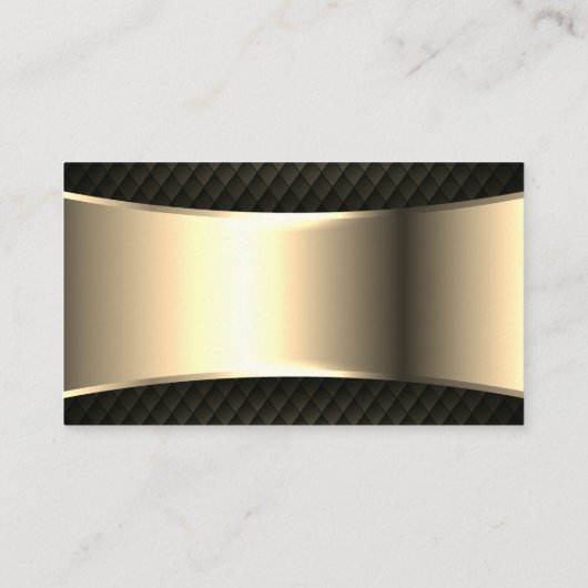 自動洗浄洗浄サービス金ゴールドメタリック 名刺 (裏面)