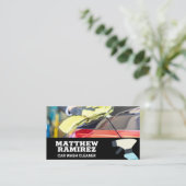 自動洗浄 |スプレーボトル 名刺 (スタンド正面)