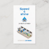 自動洗車サービス 名刺 (正面)