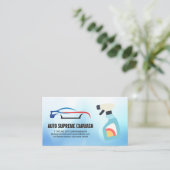 自動洗車スプレーロゴ 名刺 (スタンド正面)