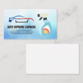 自動洗車スプレーロゴ 名刺 (正面/裏面)