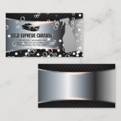 自動洗車ロゴ |シャボン玉 名刺 (正面/裏面)