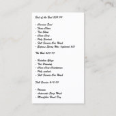 自動洗車ロゴ | Soap Suds 名刺 (裏面)